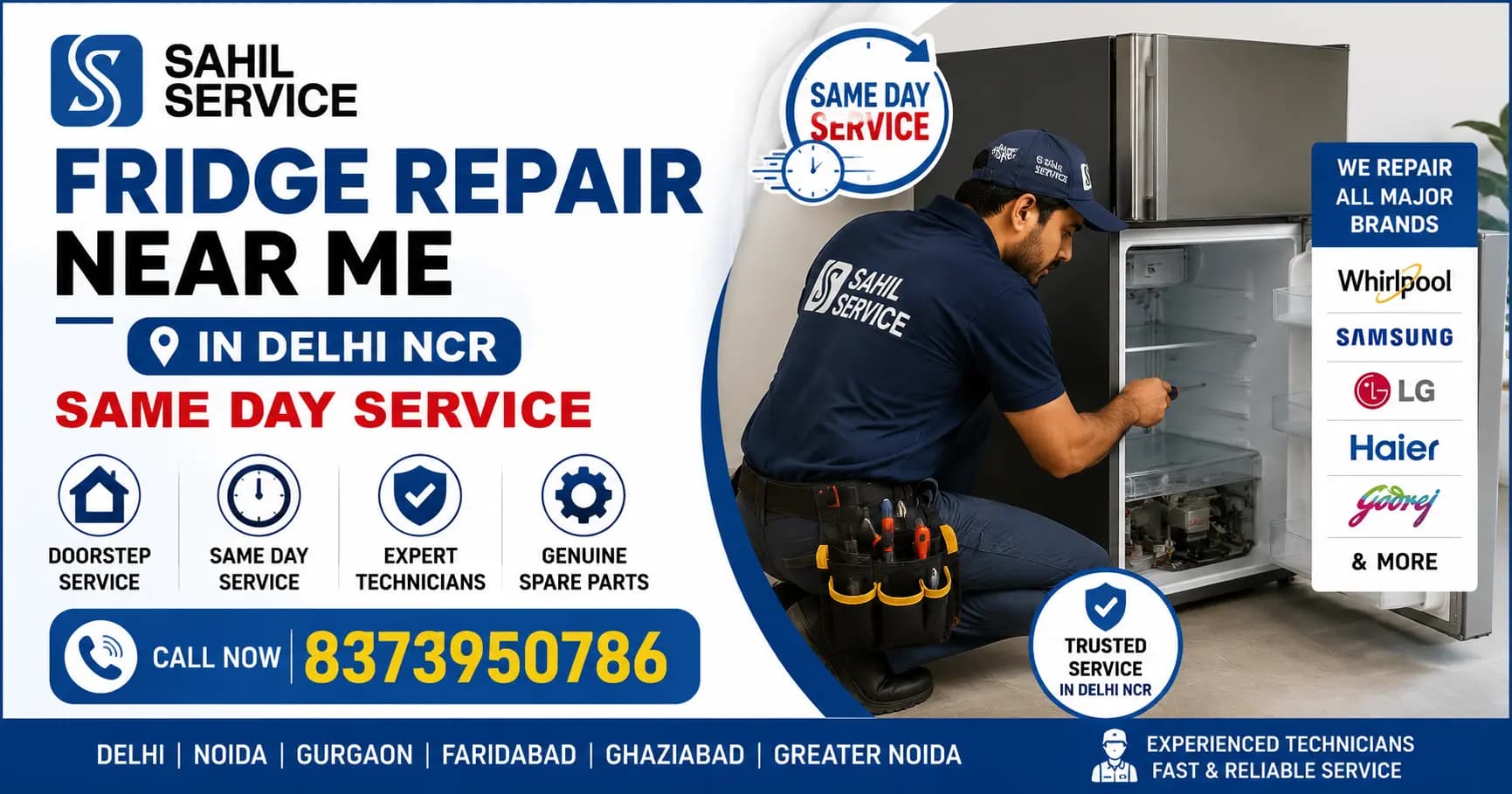Fridge Repair Near Me in Delhi NCR | Same Day Service | Sahil Service