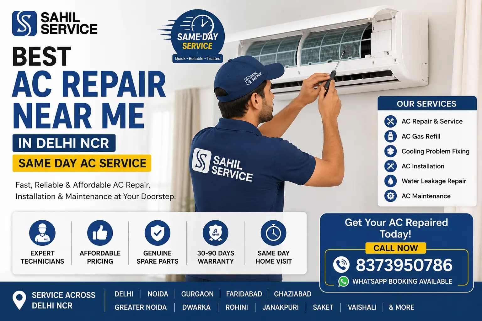 Split AC Not Cooling? Get Trusted Split Ac Service in Delhi NCR
