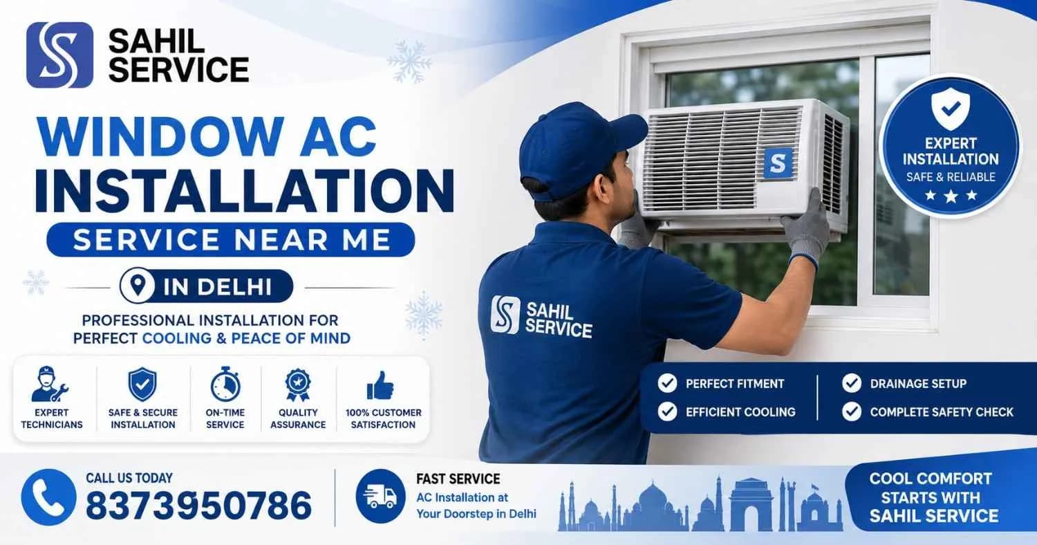 Window AC Installation Service Near Me in Delhi | Sahil Service