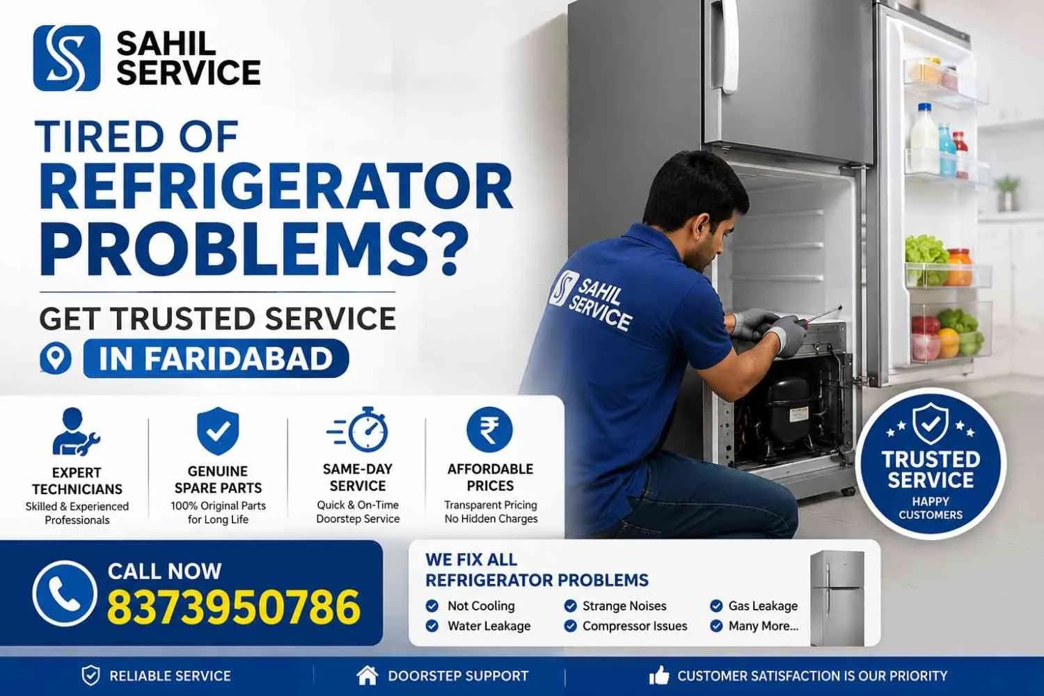 Tired of Refrigerator Problems? Get Trusted Service in Faridabad