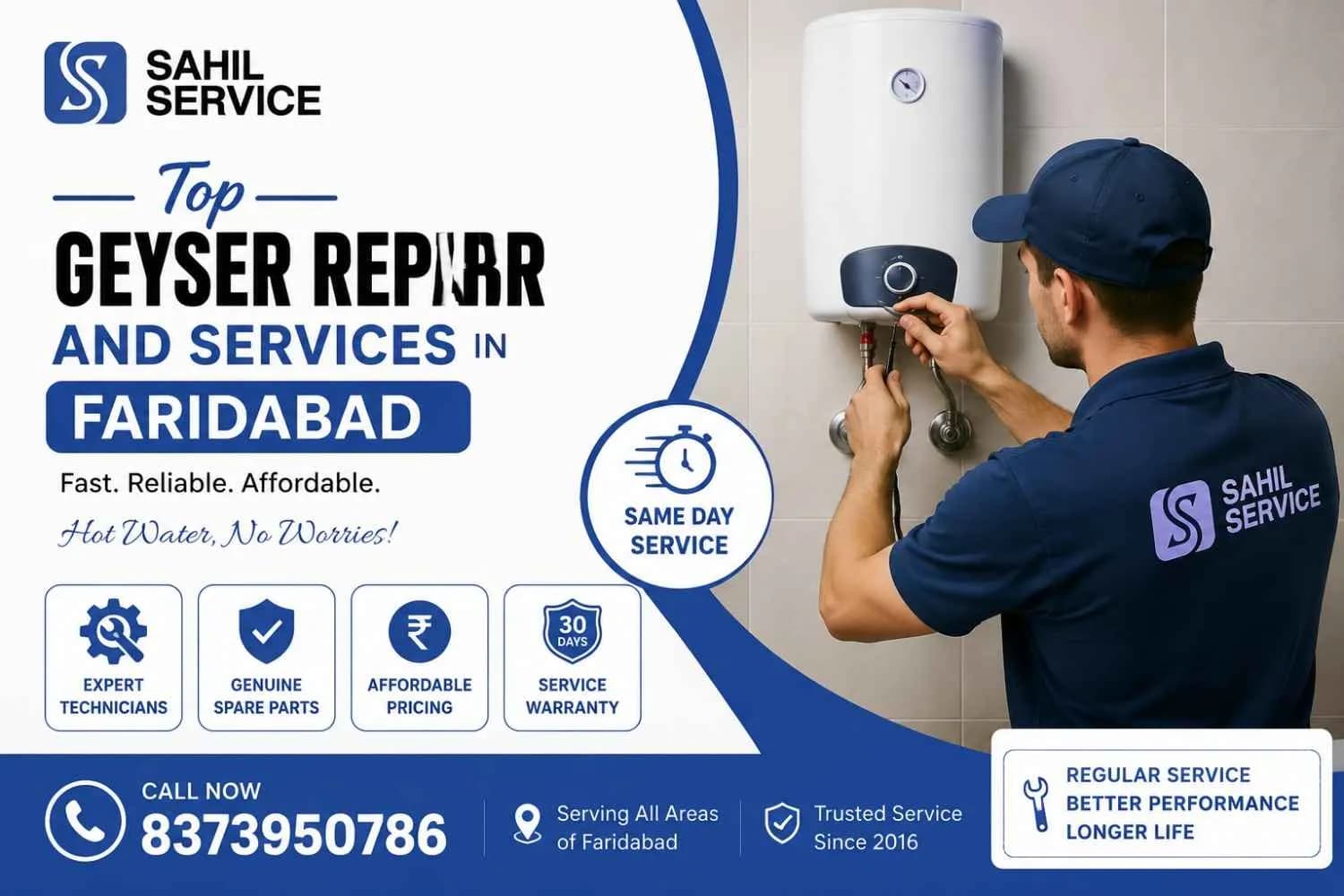 Top Geyser Repair and Services in Faridabad | Sahil service