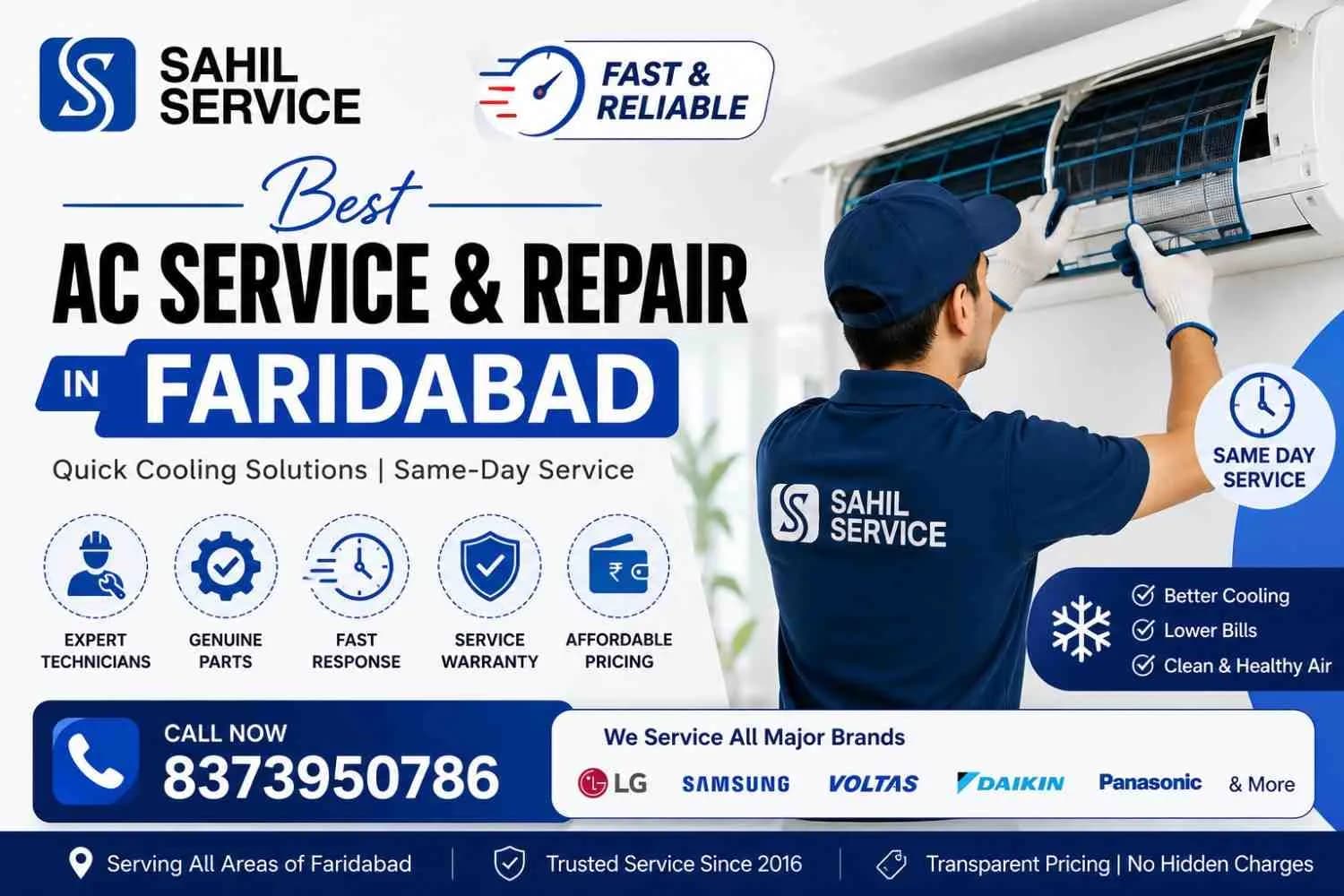 Faridabad's Trusted Choice for Air Conditioner Repair & Service