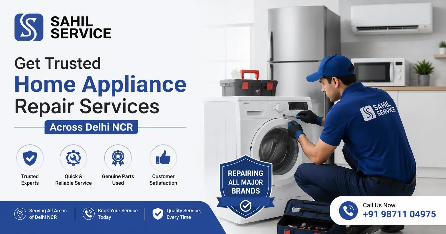 Best Appliance Repair in Delhi NCR | Washing Machines, Refrigerators, Water Purifiers