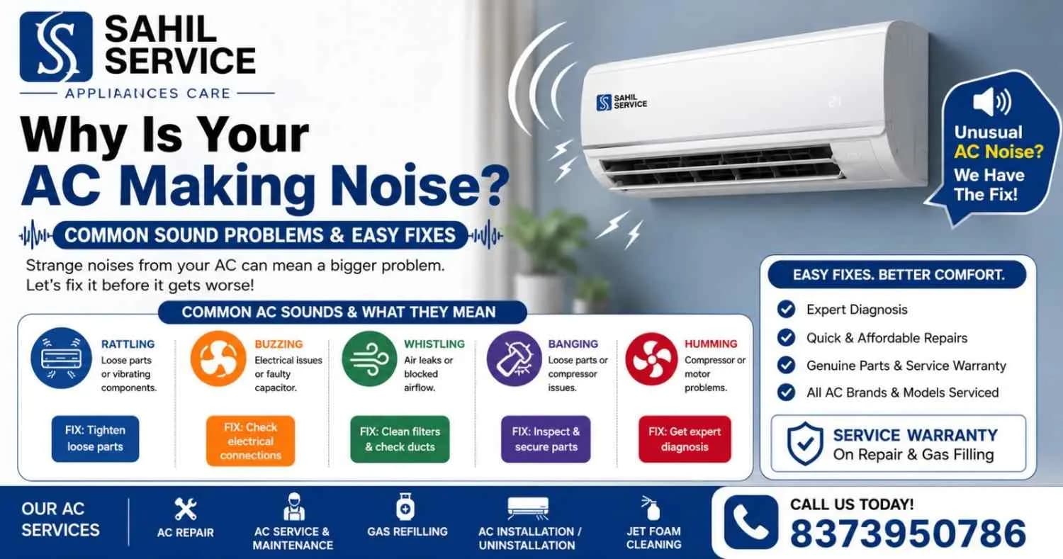 Why Is Your AC Making Noise? Common Sound Problems & Easy Fixes
