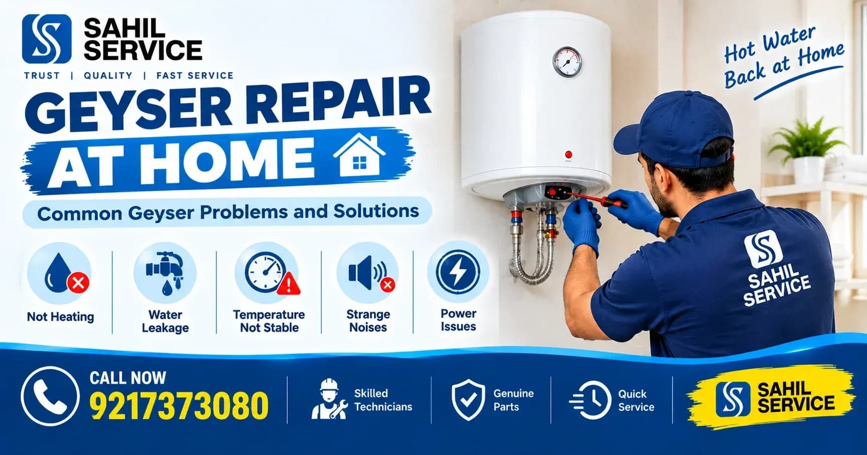 Geyser Repair at Home: Common Geyser Problems and Solutions