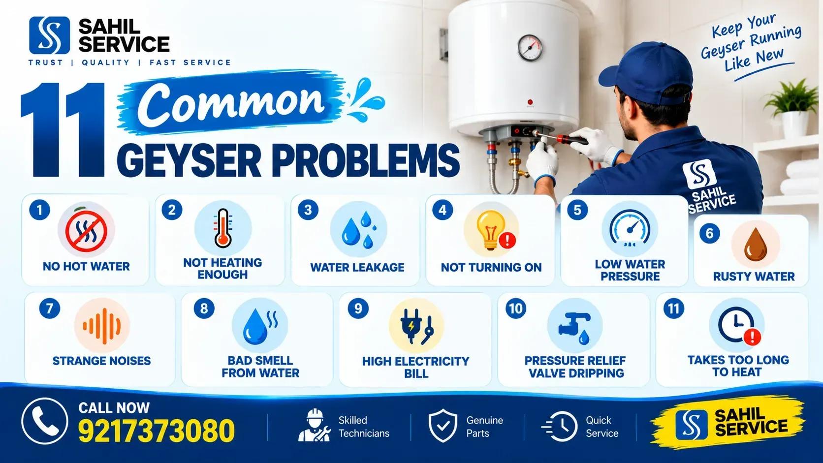 11 Common Geyser Problems: Causes, Solutions, and When to Call a Repair Technician