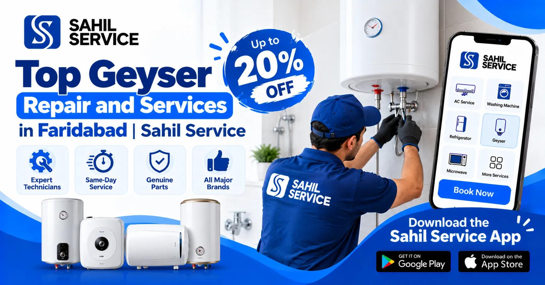 Top Geyser Repair and Services in Faridabad | Sahil service