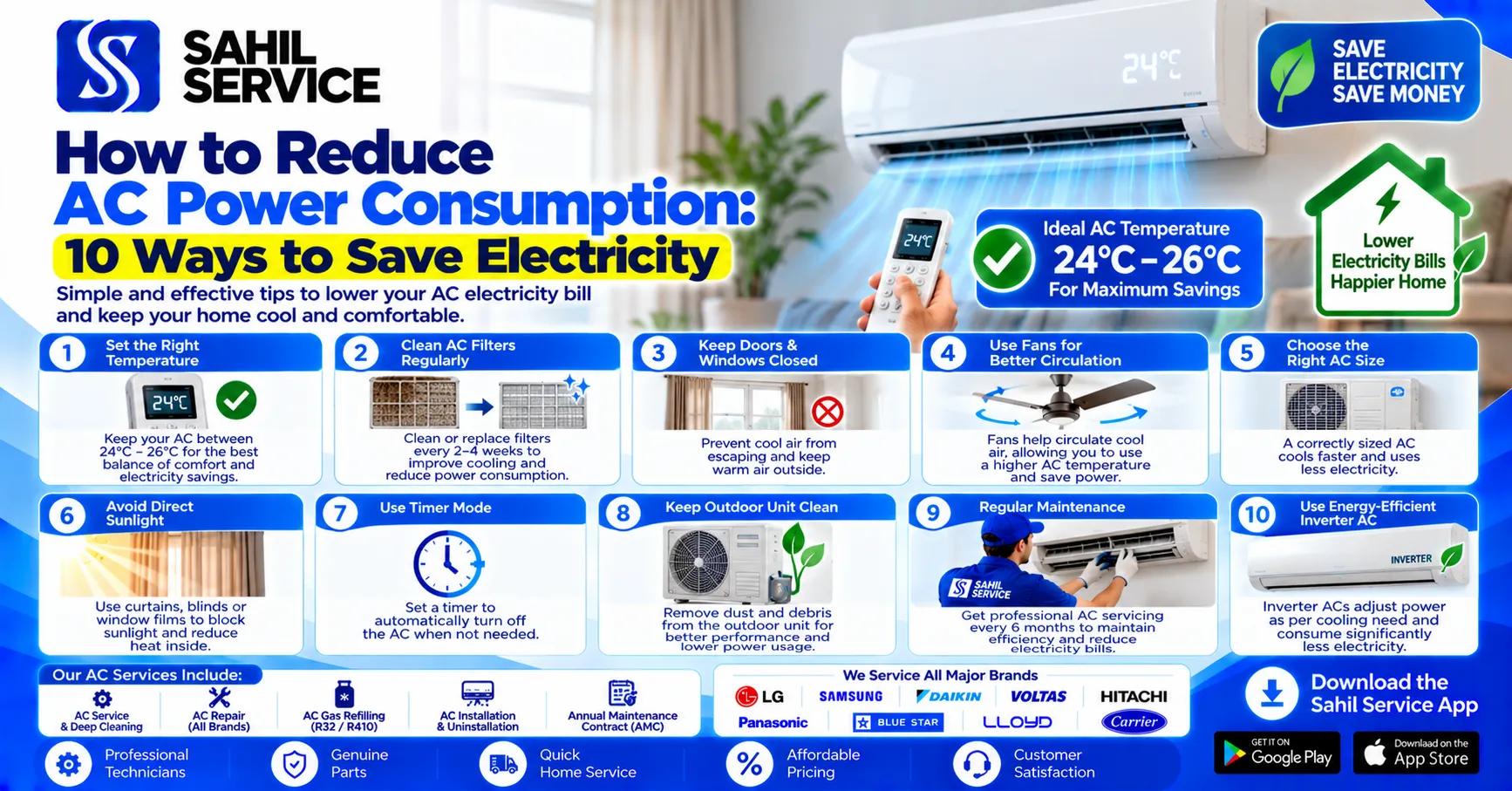 How to Reduce AC Power Consumption: 10 Ways to Save Electricity