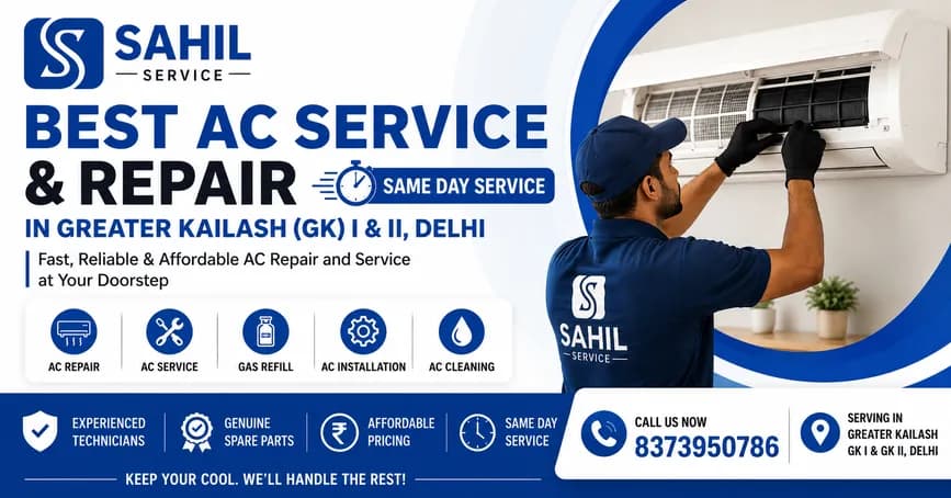 Best AC Service & Repair in Greater Kailash (GK) I & II, Delhi – Same Day Service