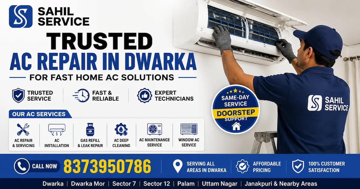 Top AC Repair in Dwarka Same Day Service at Affordable Price