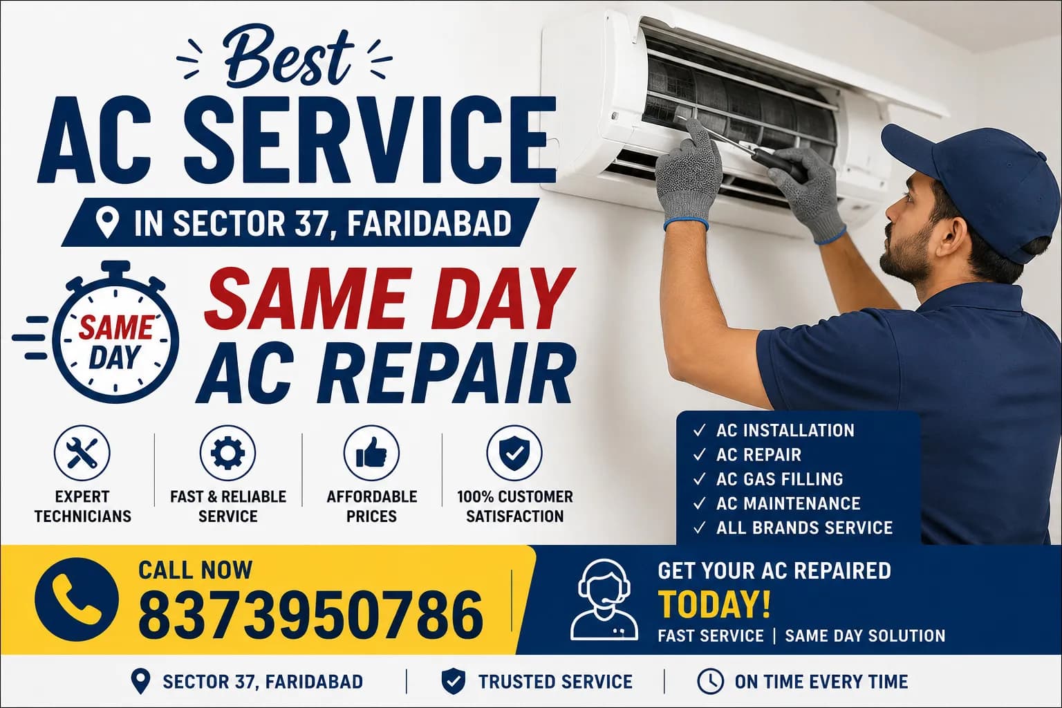 Best Ac Service in sector 37, Faridabad