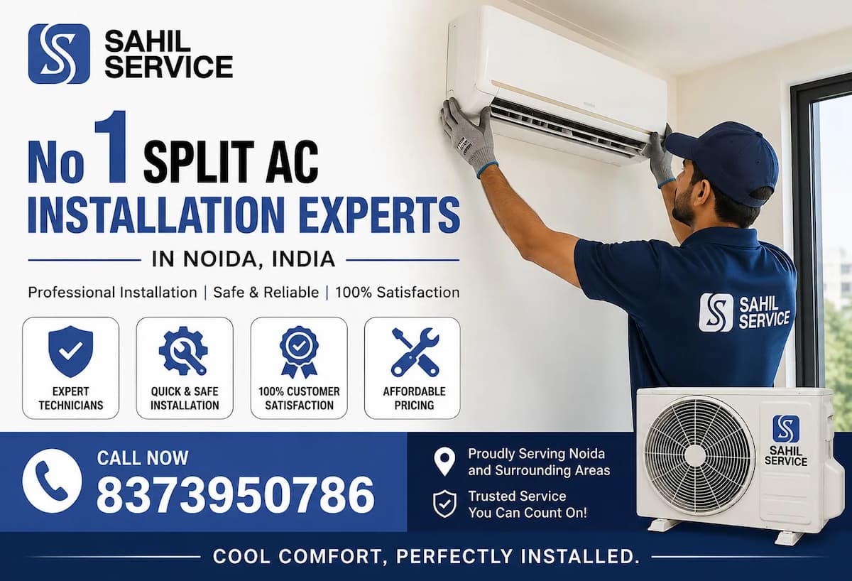No 1 Split AC Installation experts in Noida, India | Sahil service