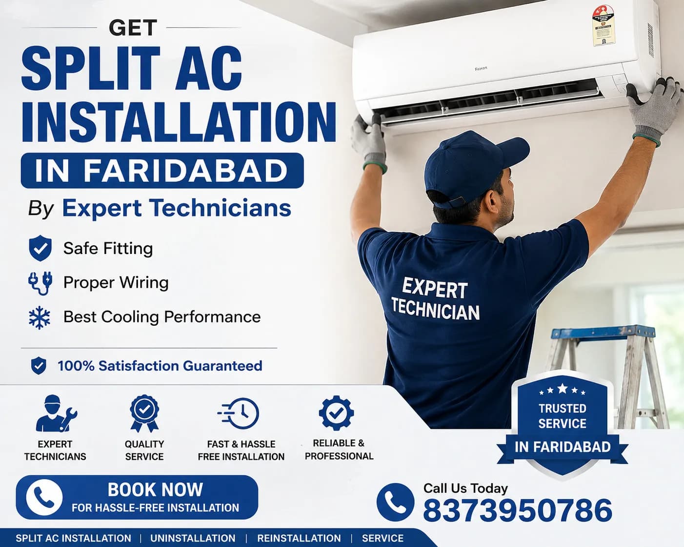 Best Split AC Installation in Faridabad | Same Day Service