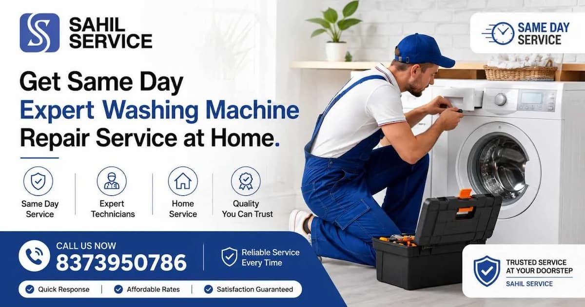Get Same Day Expert Washing Machine Repair Service at Home