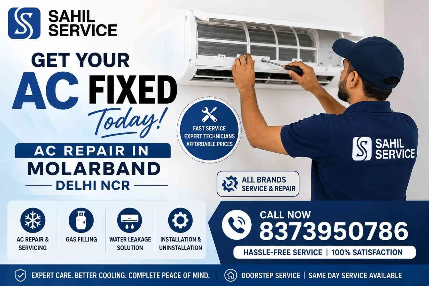 Get Your AC Fixed Today | AC Repair in Molarband Delhi NCR