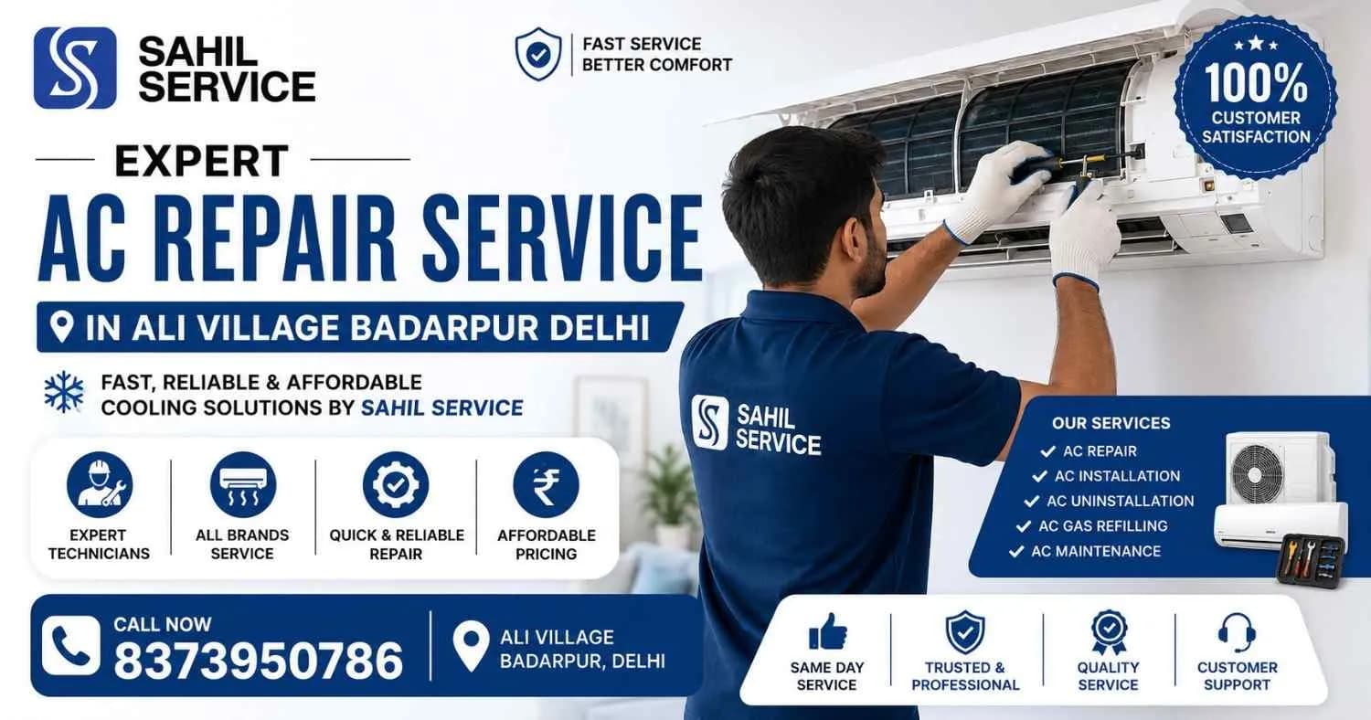 Expert AC Repair Service in Ali Village Badarpur Delhi | Sahil Service