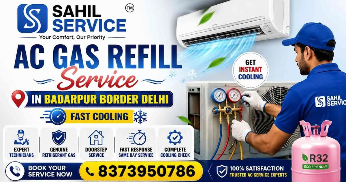 AC Gas Refill Service in Badarpur Border Delhi | Fast Cooling