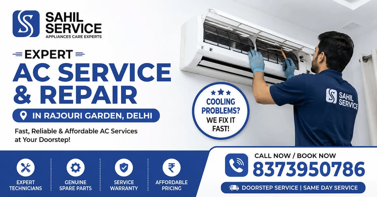Expert AC Service & Repair in Rajouri Garden Delhi | Sahil Service
