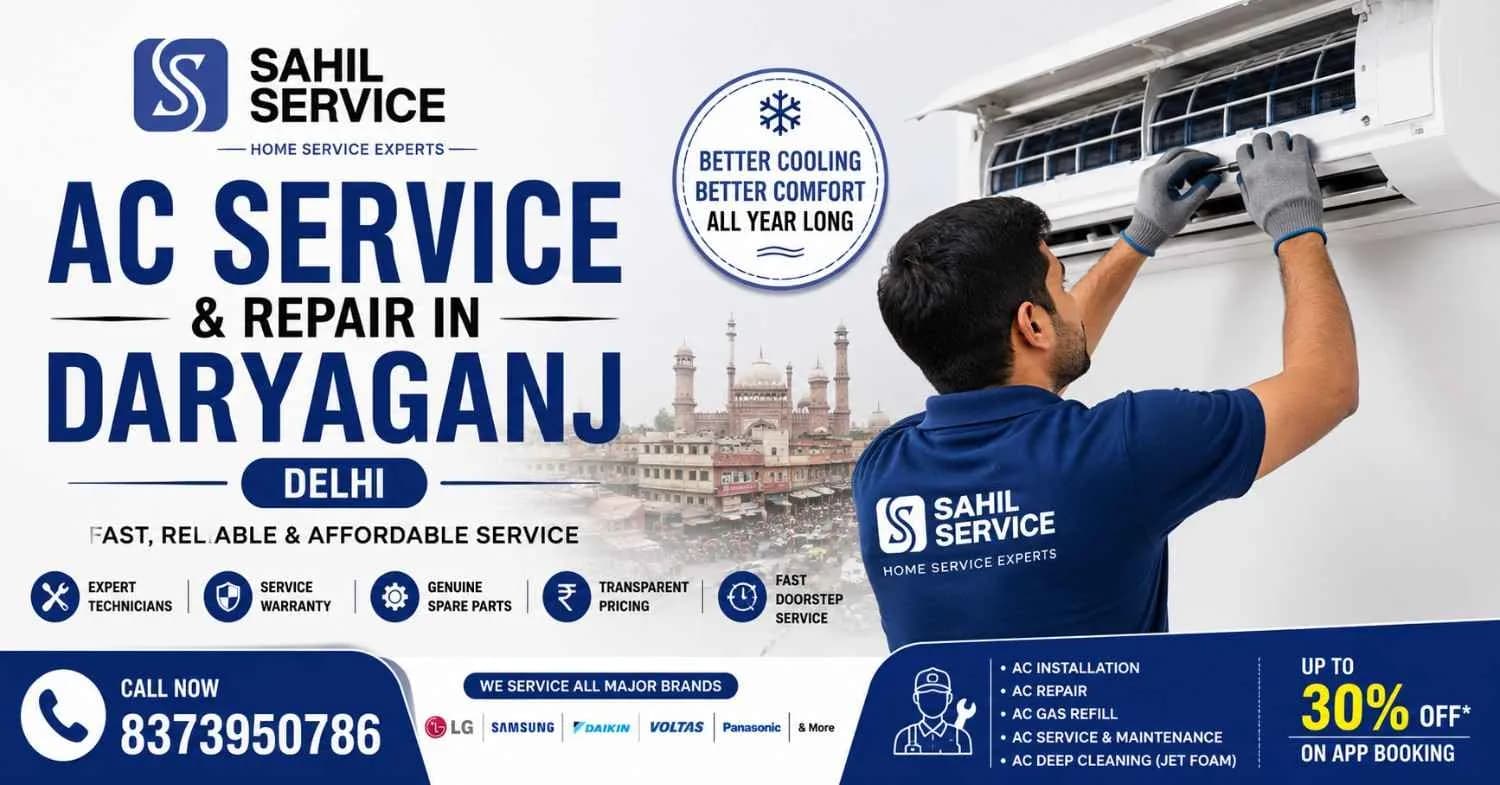 24/7 AC Service and Repair in Daryaganj, Delhi | Sahil Service