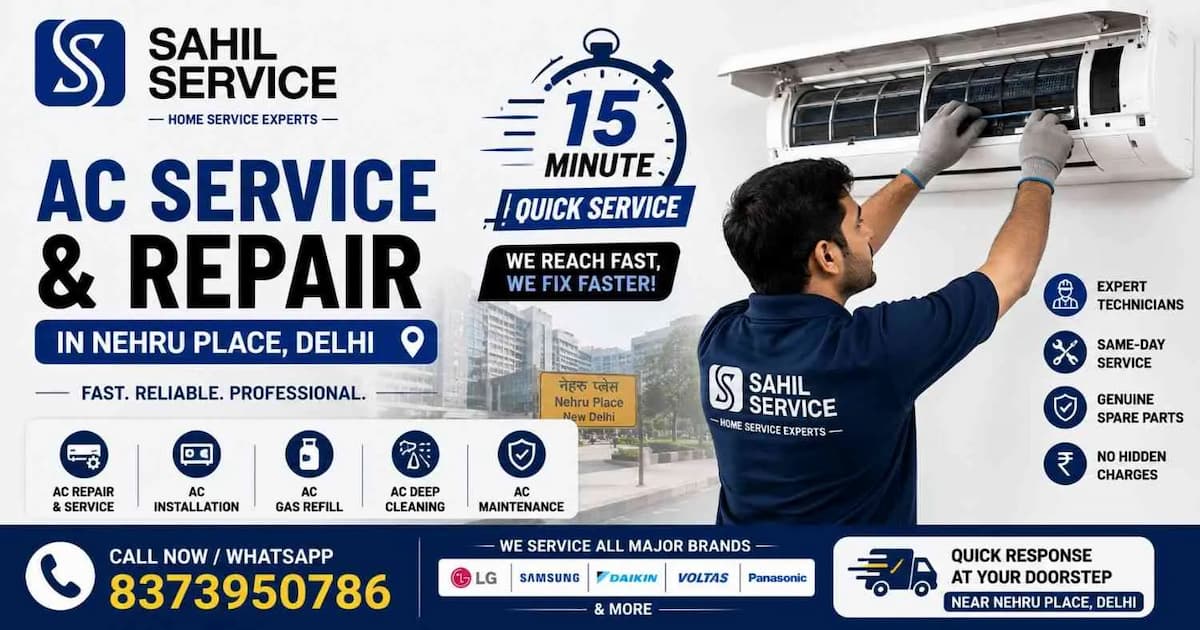 Stay Cool with Expert AC Repair Service in Nehru Place, Delhi