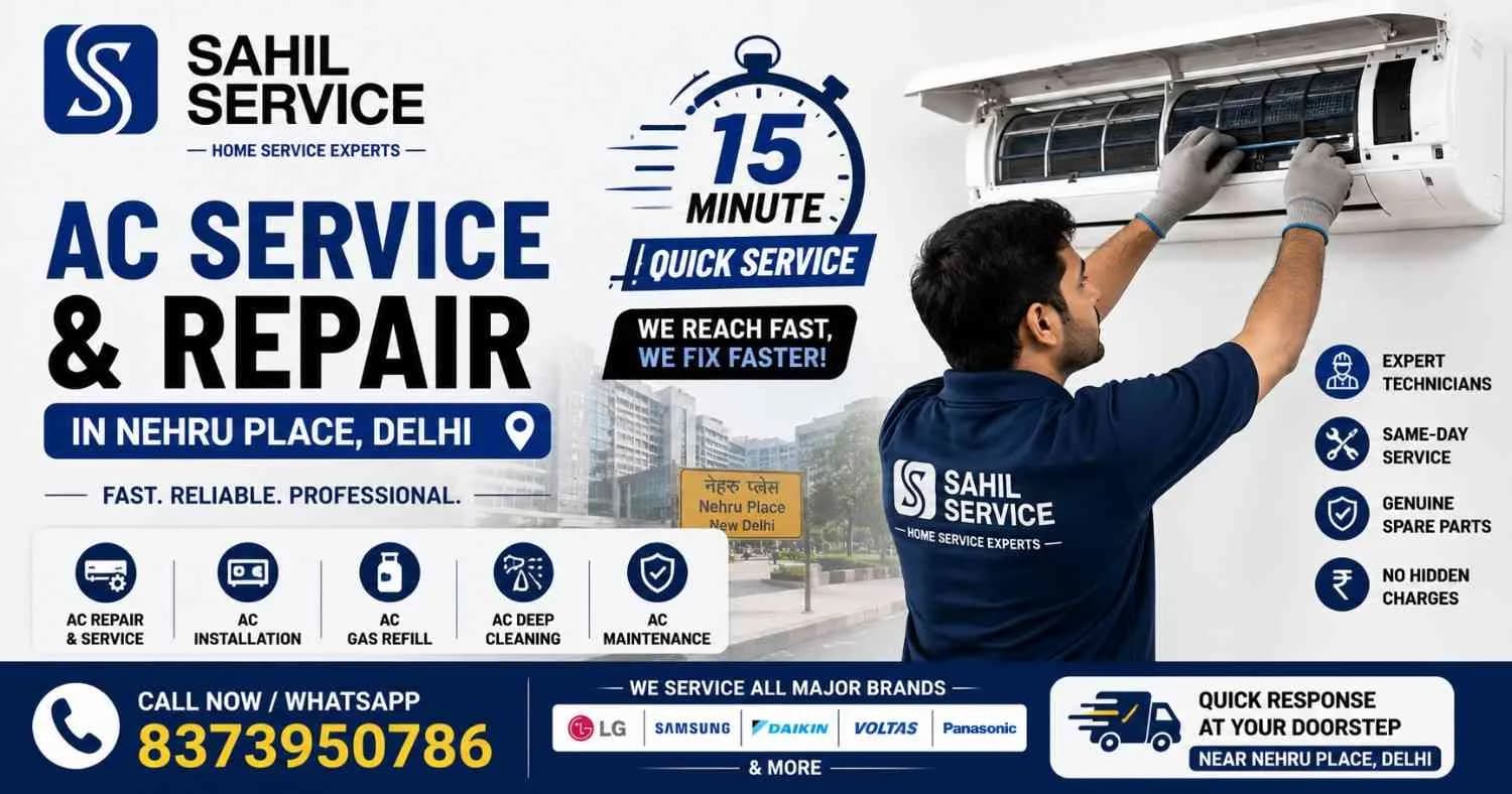 Stay Cool with Expert AC Repair Service in Nehru Place, Delhi