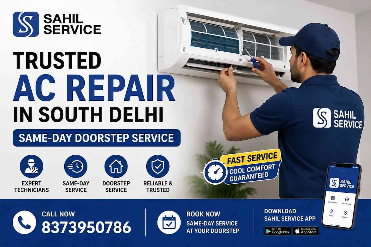 Trusted AC Repair in South Delhi | Same-Day Doorstep Service