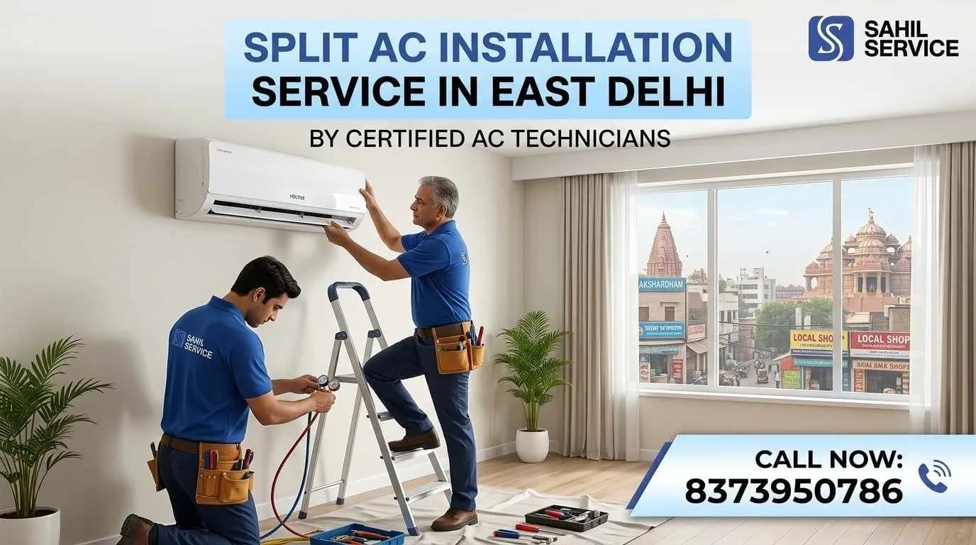 Split AC Installation Service in East Delhi | Certified AC Technicians