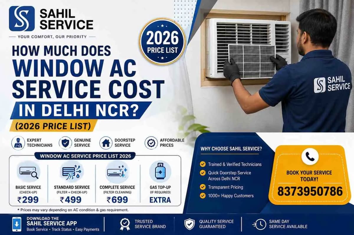 Window AC Service Charges in Delhi NCR (2026) | Latest Price List