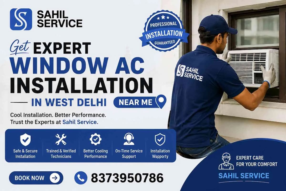Get Expert Window AC Installation near me in West Delhi
