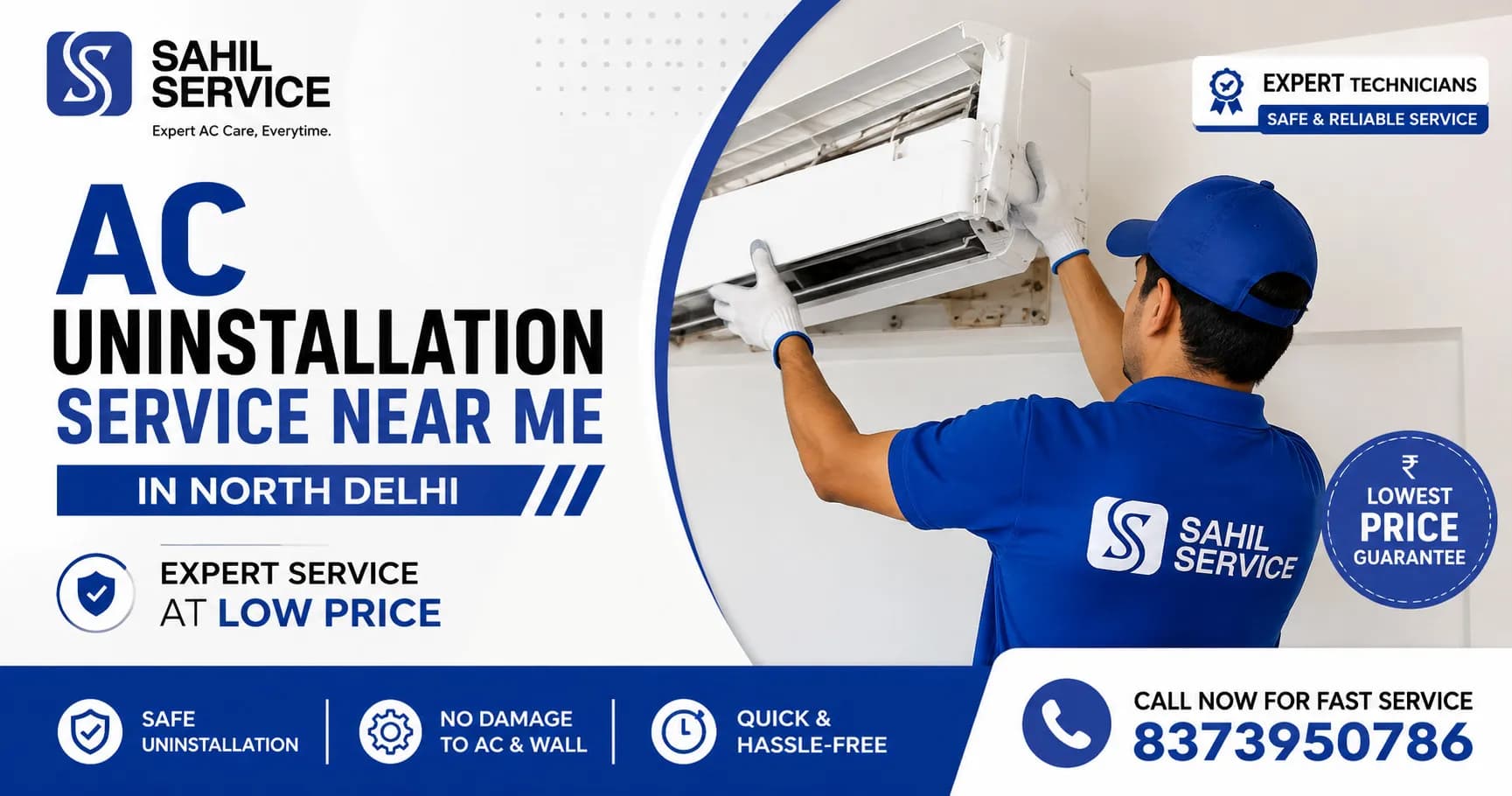 AC Uninstallation Near Me in North Delhi | Expert Service at Low Price