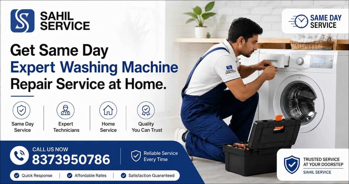 Get Same Day Expert Washing Machine Repair Service at Home