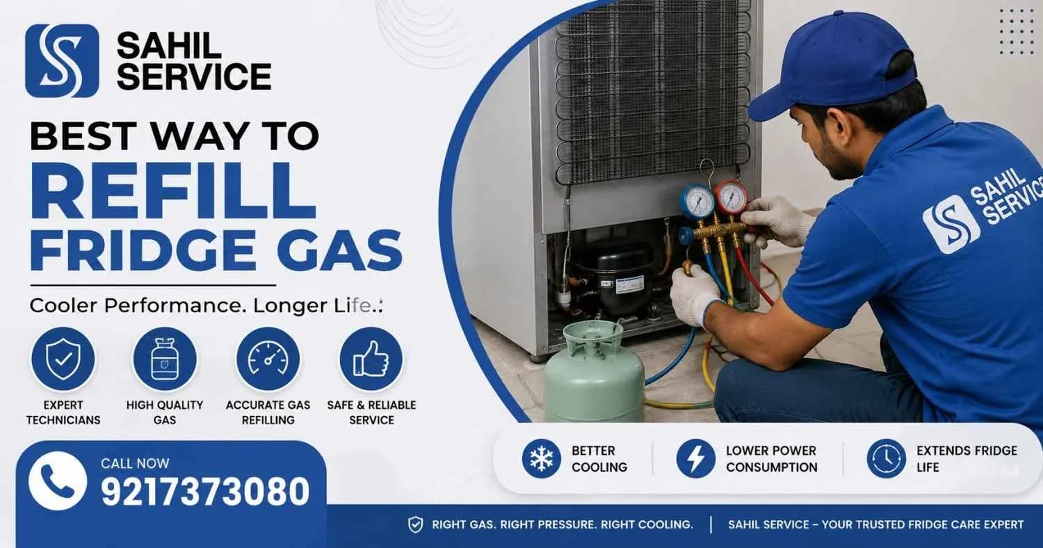 Best Refrigerator Gas Refill Service in Delhi NCR | Sahil Service