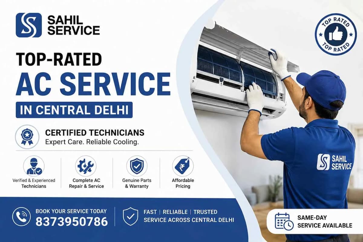 Top-Rated AC Service in Central Delhi | Certified Technicians