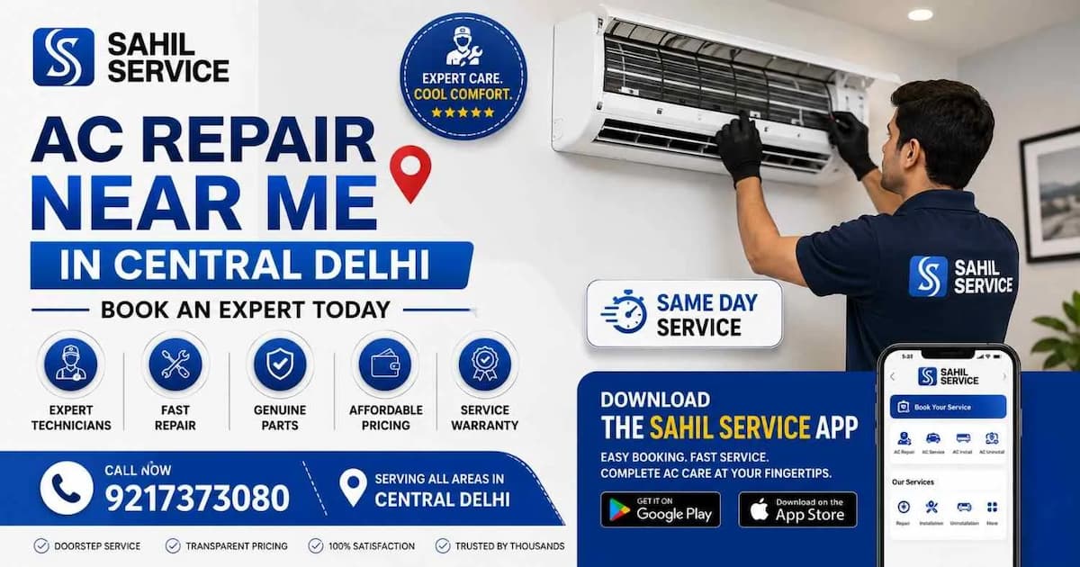 AC Repair Near Me in Central Delhi | Book an Expert Today
