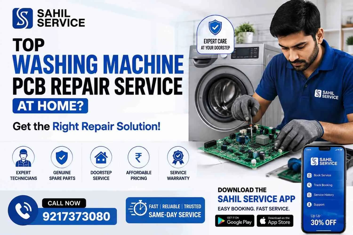 Top Washing Machine PCB Repair Service at Home