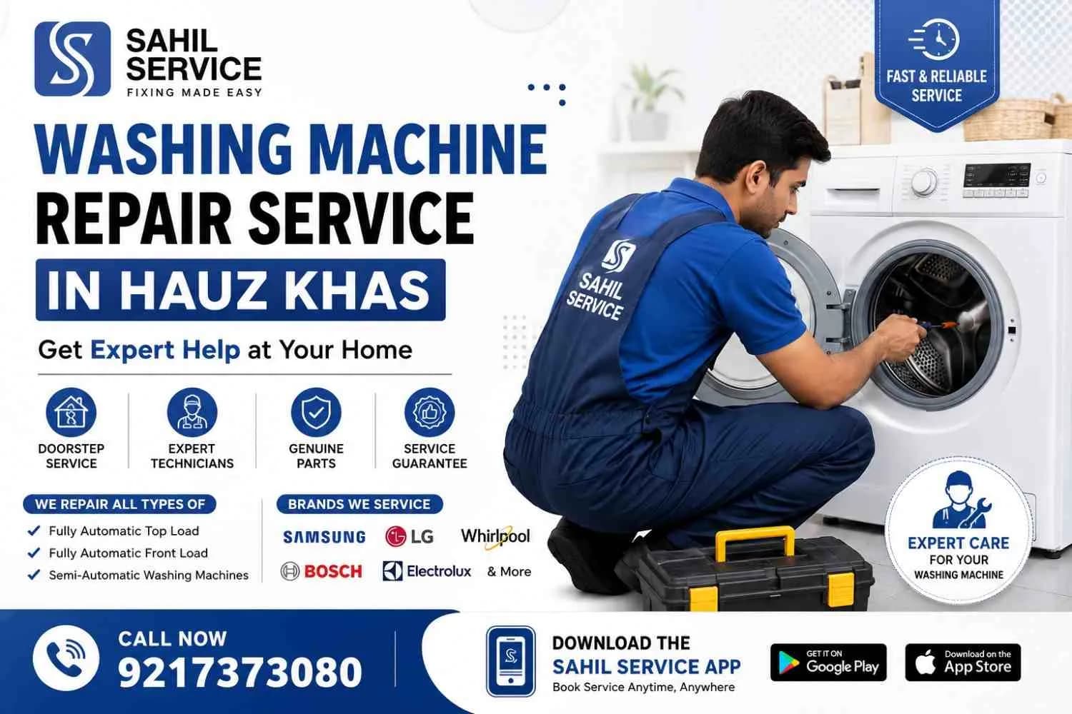 Washing Machine Repair Service in Hauz Khas Get Expert Help at Your Home