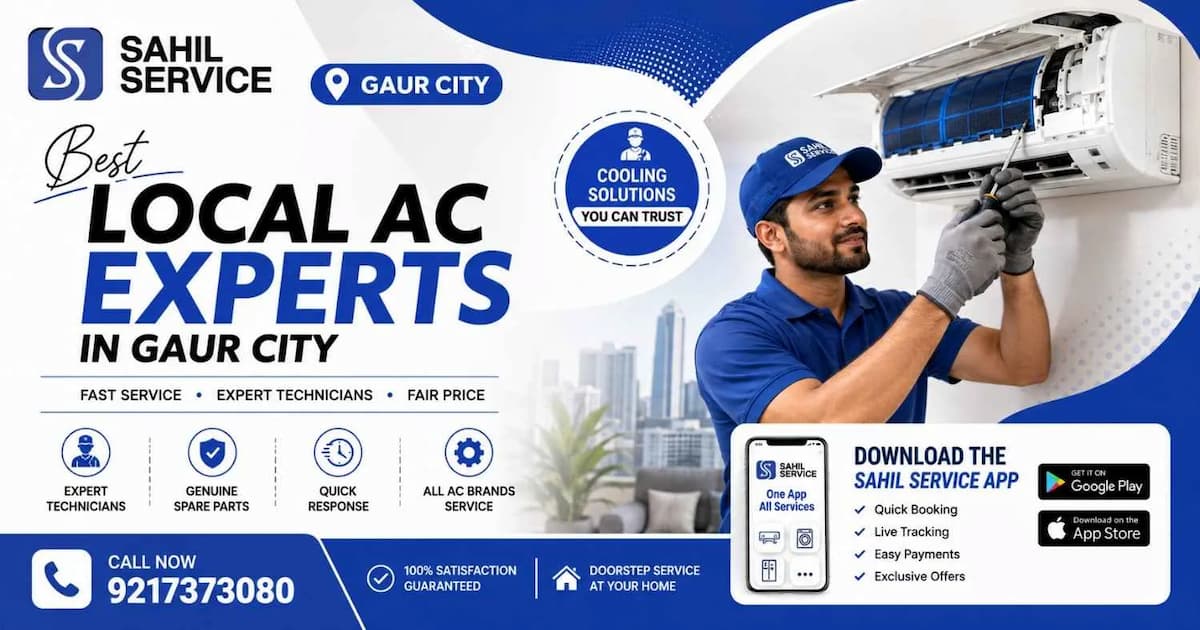 Local AC Experts in Gaur City | AC Repair Service Near Me | Sahil Service