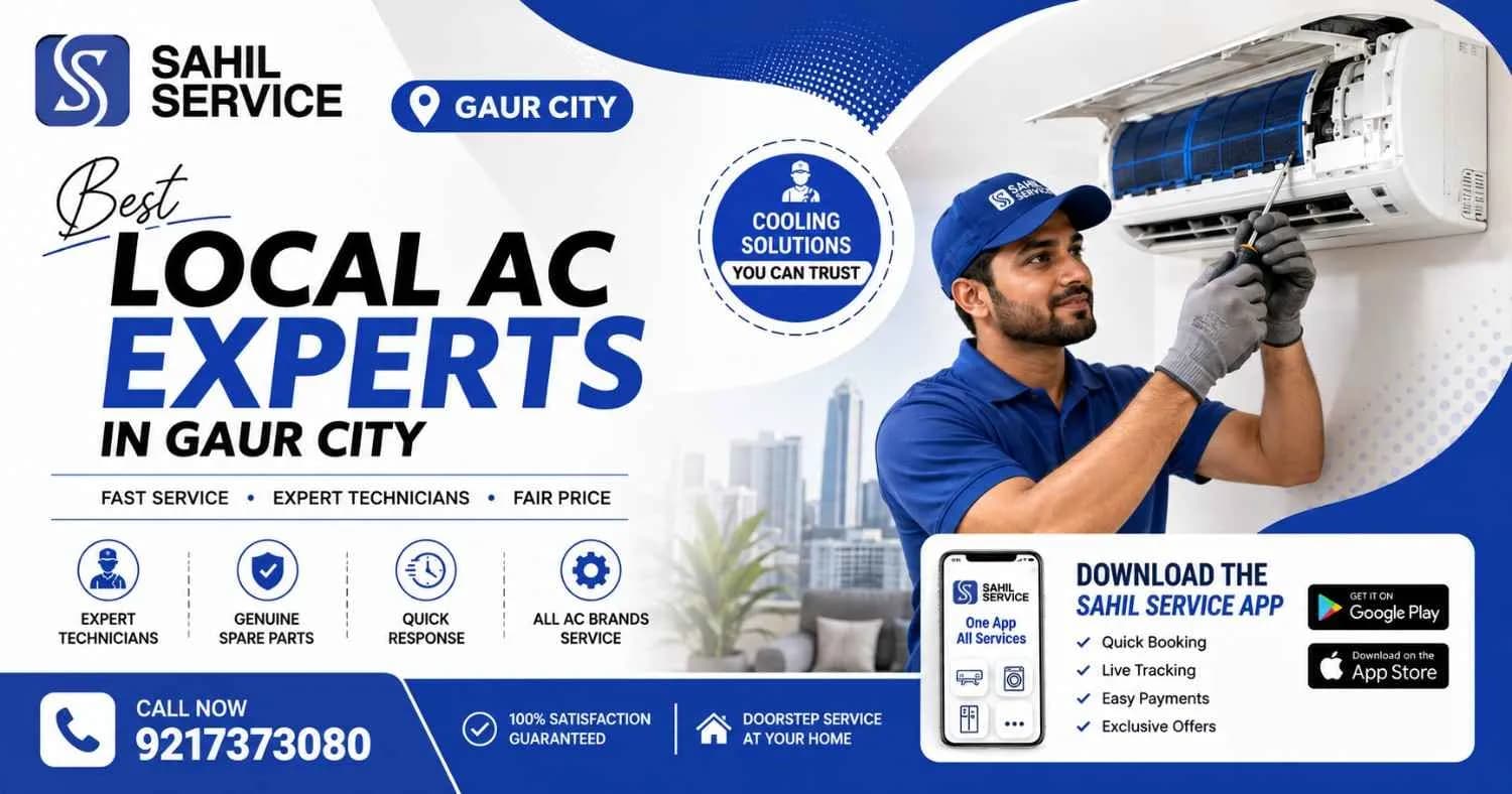 Local AC Experts in Gaur City | AC Repair Service Near Me | Sahil Service