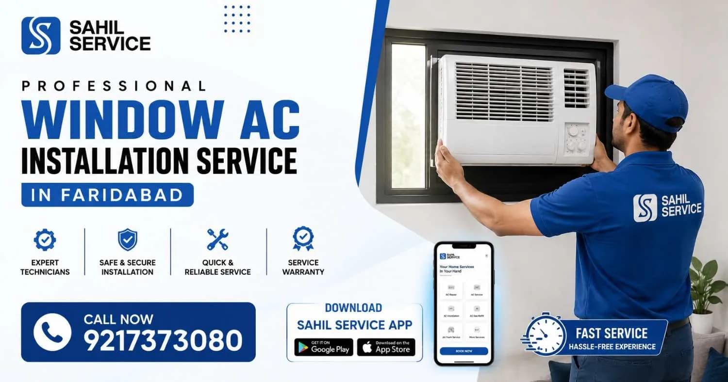 Window AC Installation in Faridabad | Starting ₹699