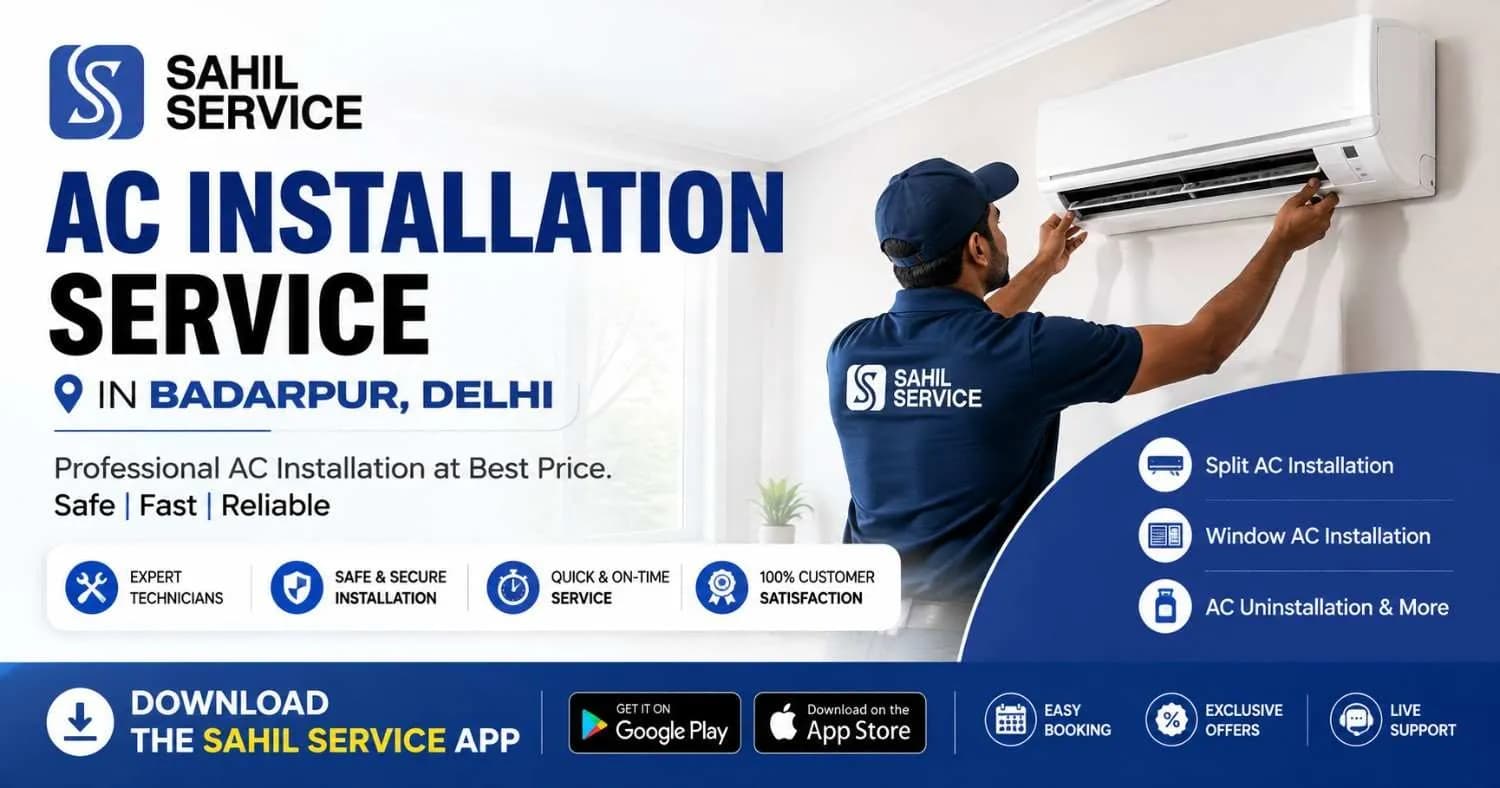 AC Installation Service in Badarpur, Delhi | Sahil Service