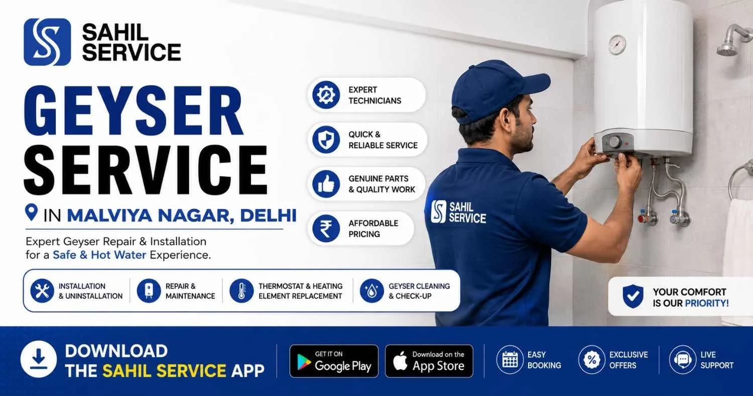 Geyser Service in Malviya Nagar, Delhi | Sahil Service
