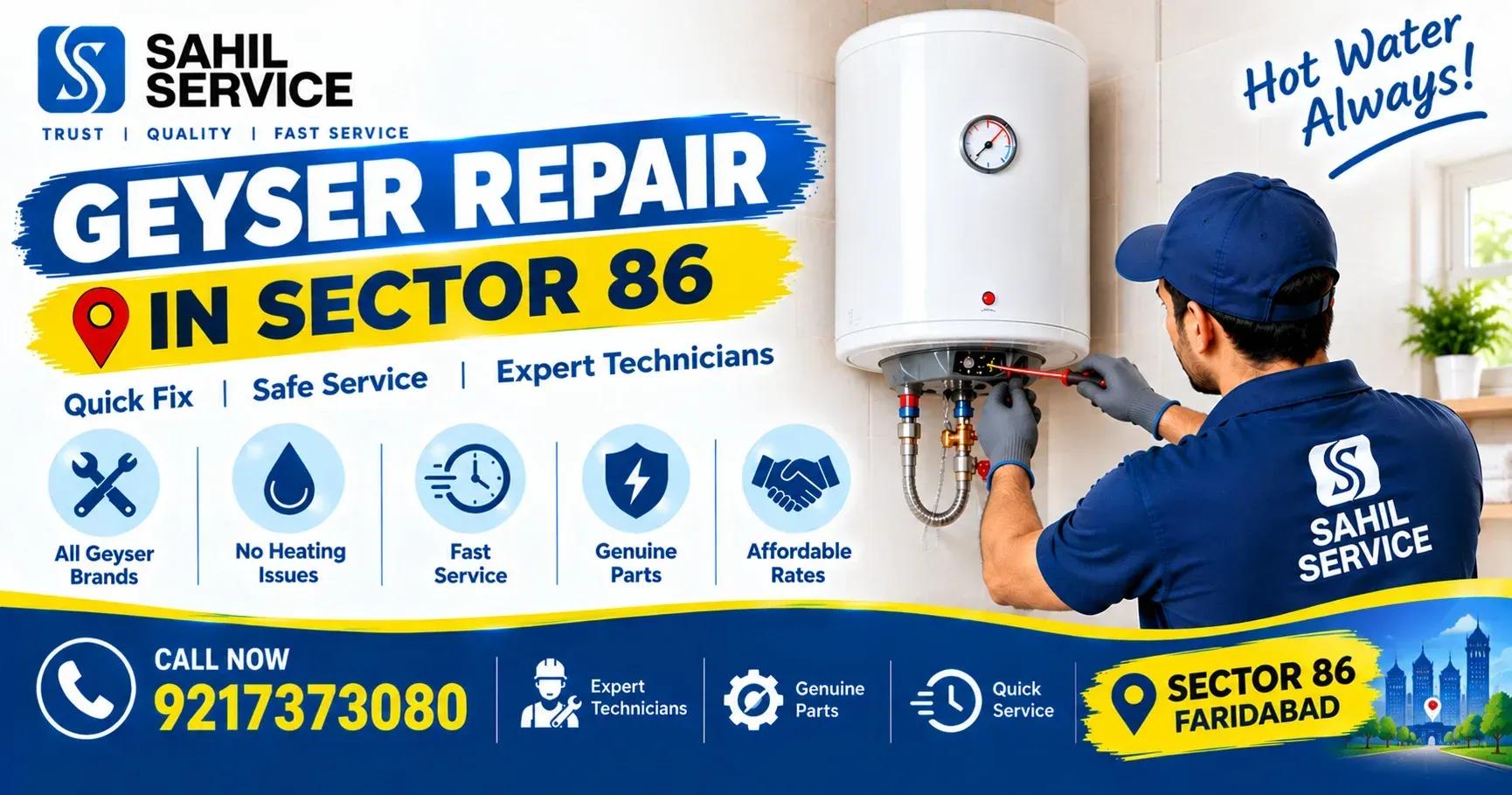best services for geyser repair in Sector 86
