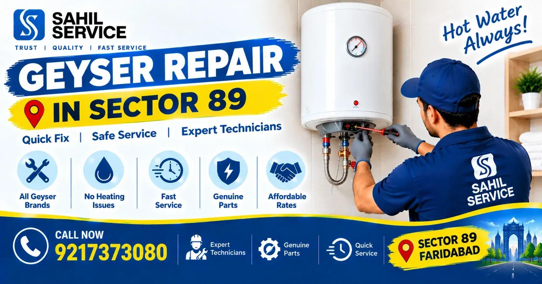 Geyser Repair in Sector 89, Faridabad