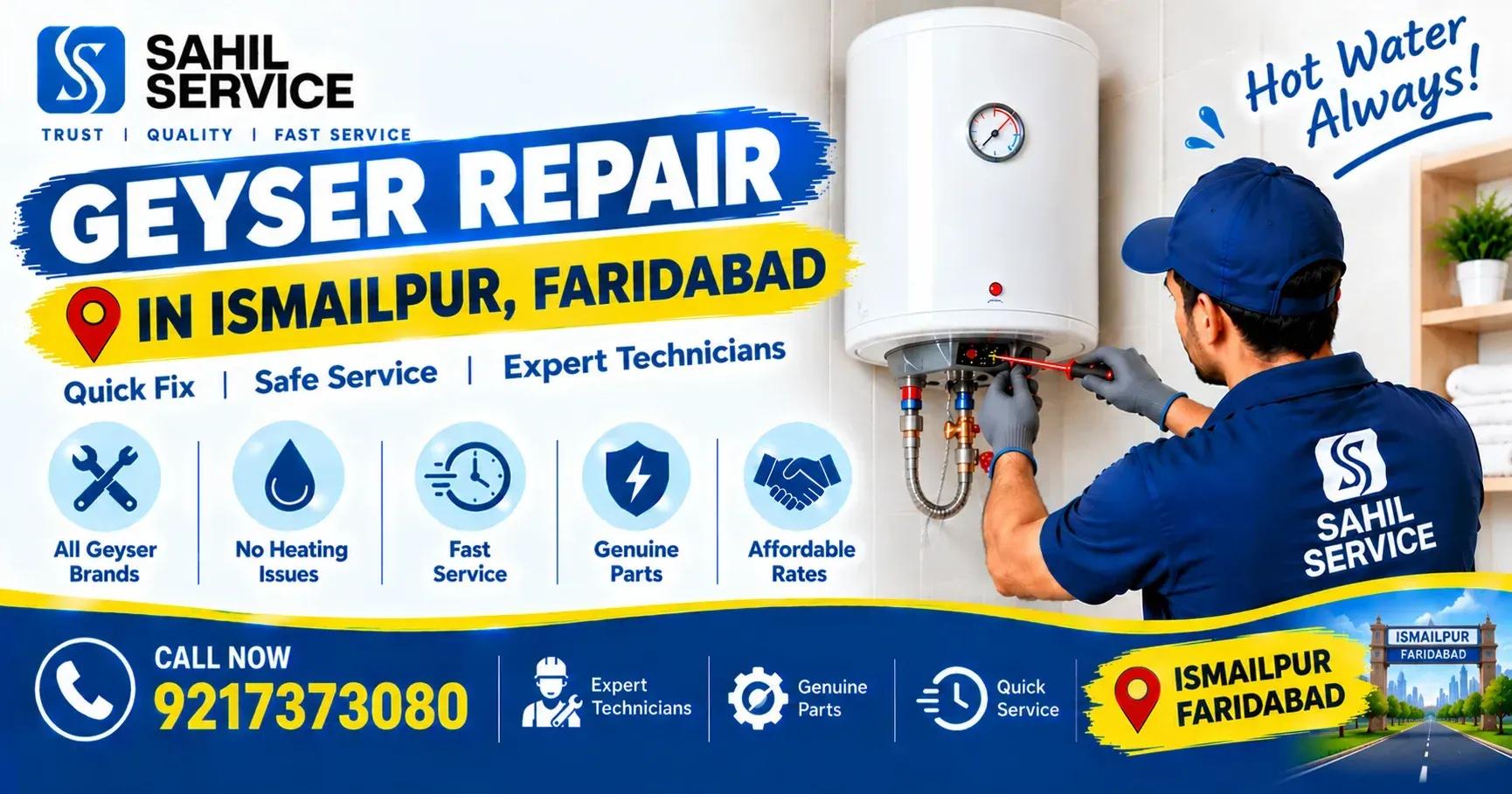 Geyser Repair in Ismailpur, Faridabad