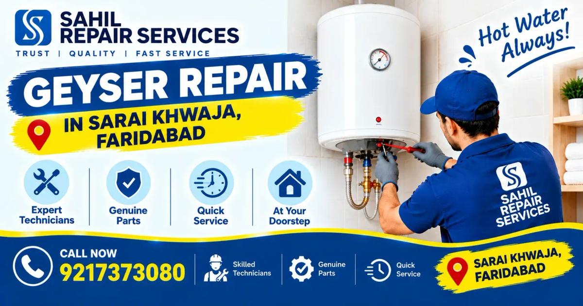Geyser Repair in Sarai Khwaja, Faridabad | Sahil Services