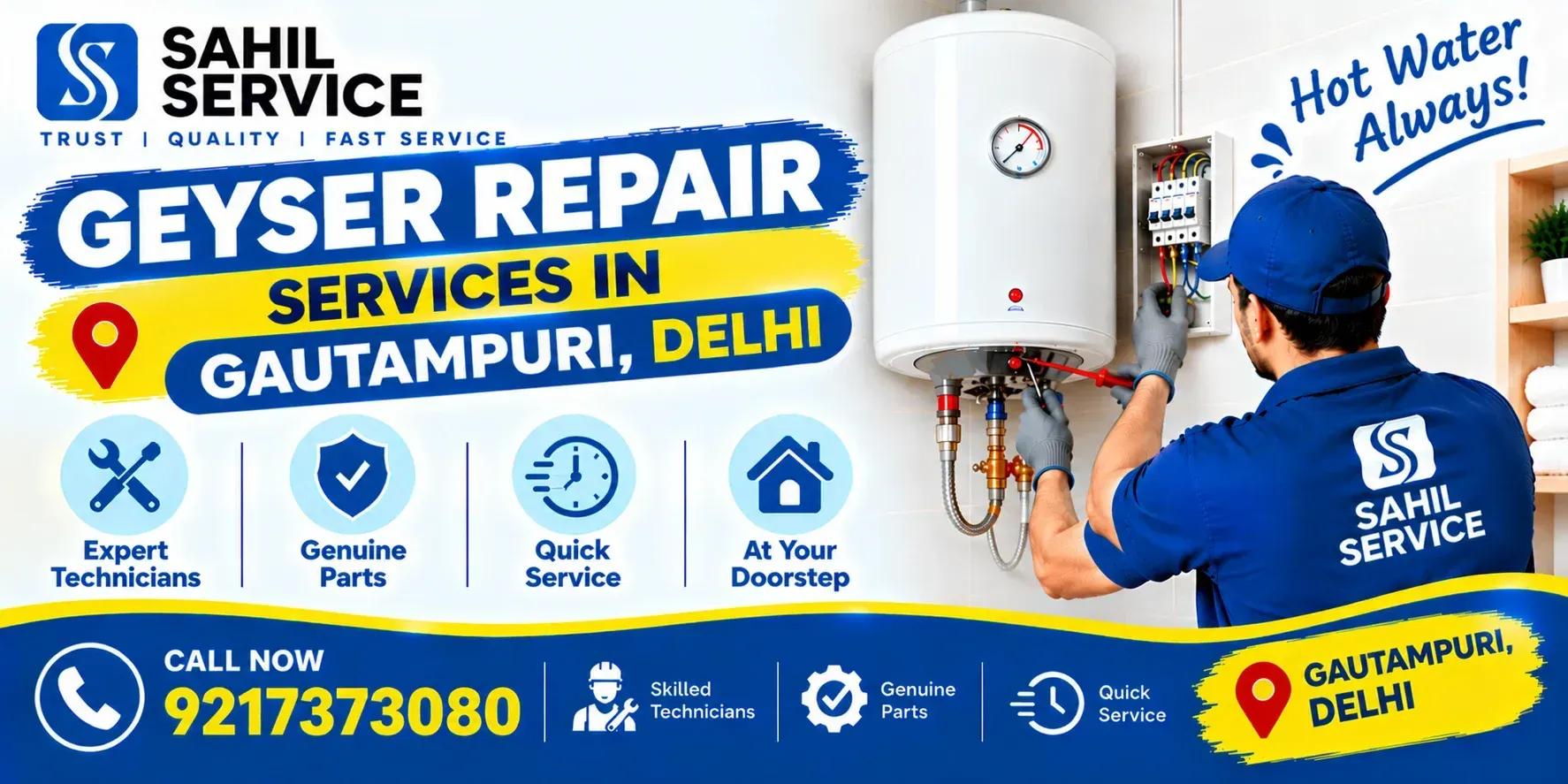 Geyser Repair Services in Gautampuri, Delhi