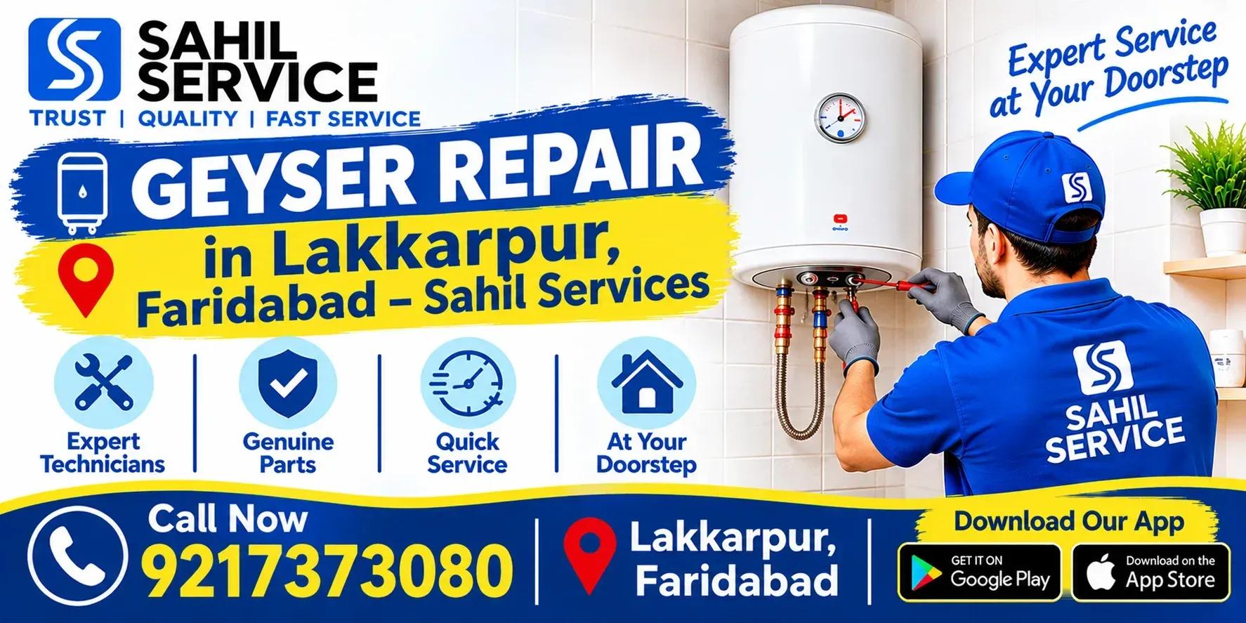 Geyser Repair in Lakkarpur, Faridabad – Sahil Services